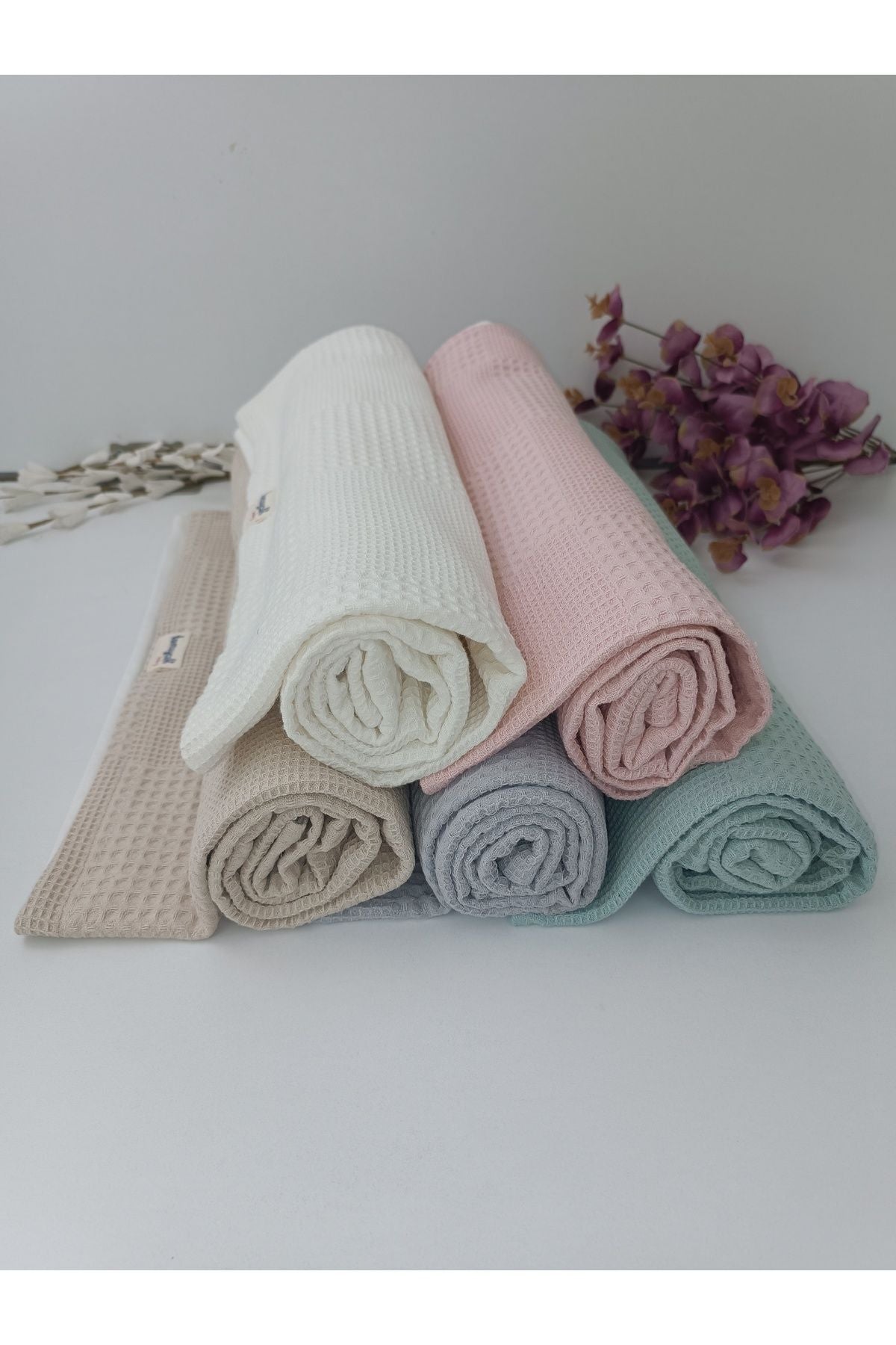 S.kahve Kız Erkek Bebek Battaniyesi Pike %100 Pamuklu Doğal Organik Uyku Çift Taraflı Örtü 86x86cm