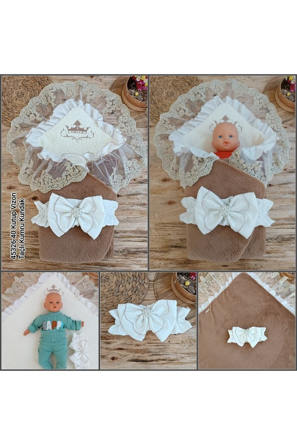 Kışlık Bebek Kundağı Unisex Bebek Dış Kundak Battaniyesi Hastane Çıkışı Kundak Battaniye