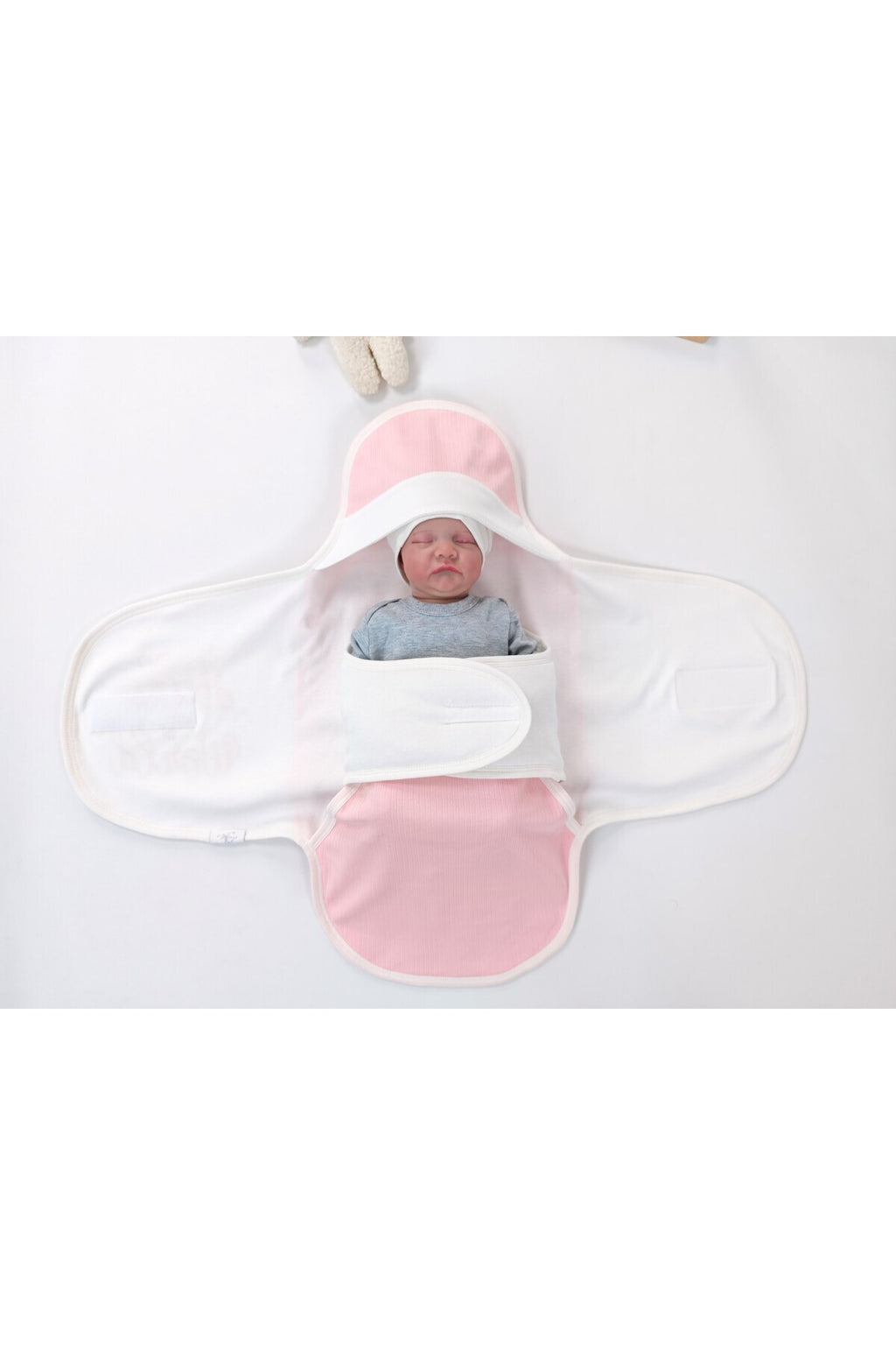 Pembe Kız Bebek Battaniyesi Kundağı -Uyku Tulumu %100 Pamuklu Ortopedik 0-9ay Hediyelik