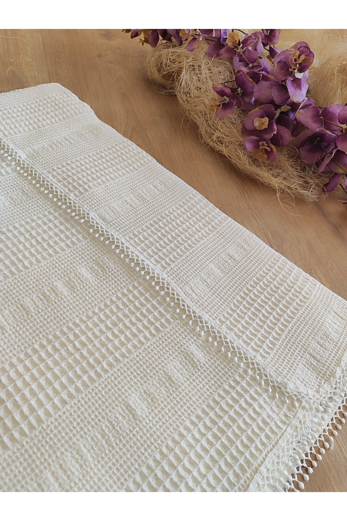 Sarı Pike Bebek Battaniyesi Doğal Organik Yaşam Örtüsü Çok Amaçlı Mevsimlik Yenidoğan 80x90 Cm