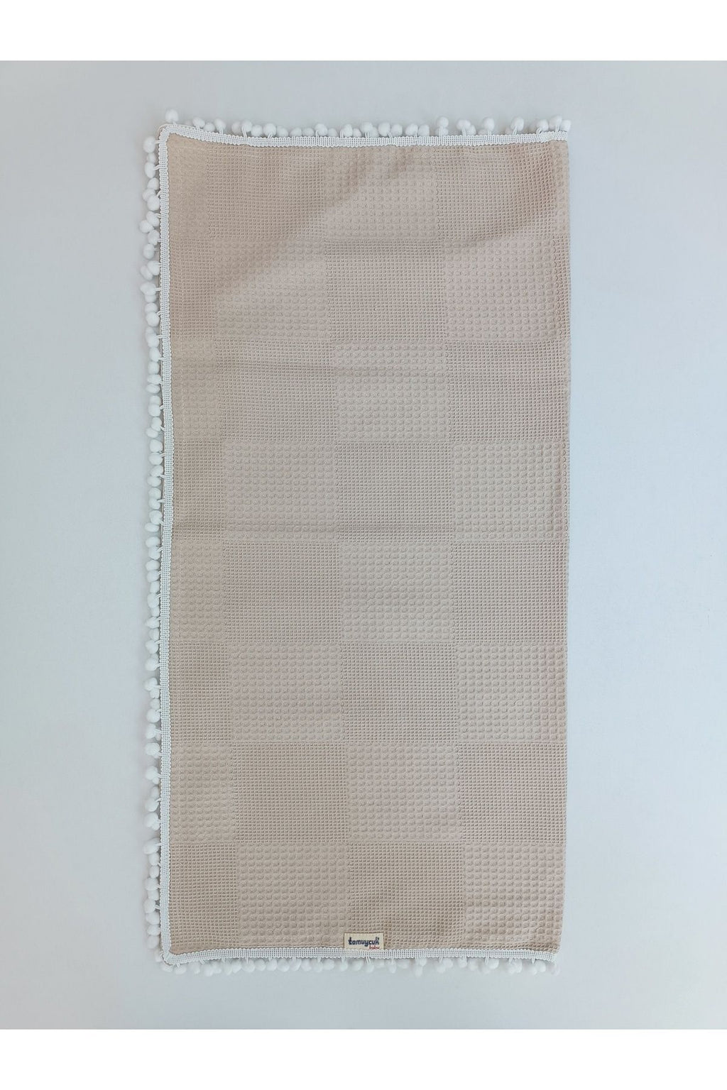 S.kahve Kız Erkek Bebek Battaniyesi Pike %100 Pamuklu Doğal Organik Uyku Çift Taraflı Örtü 86x86cm