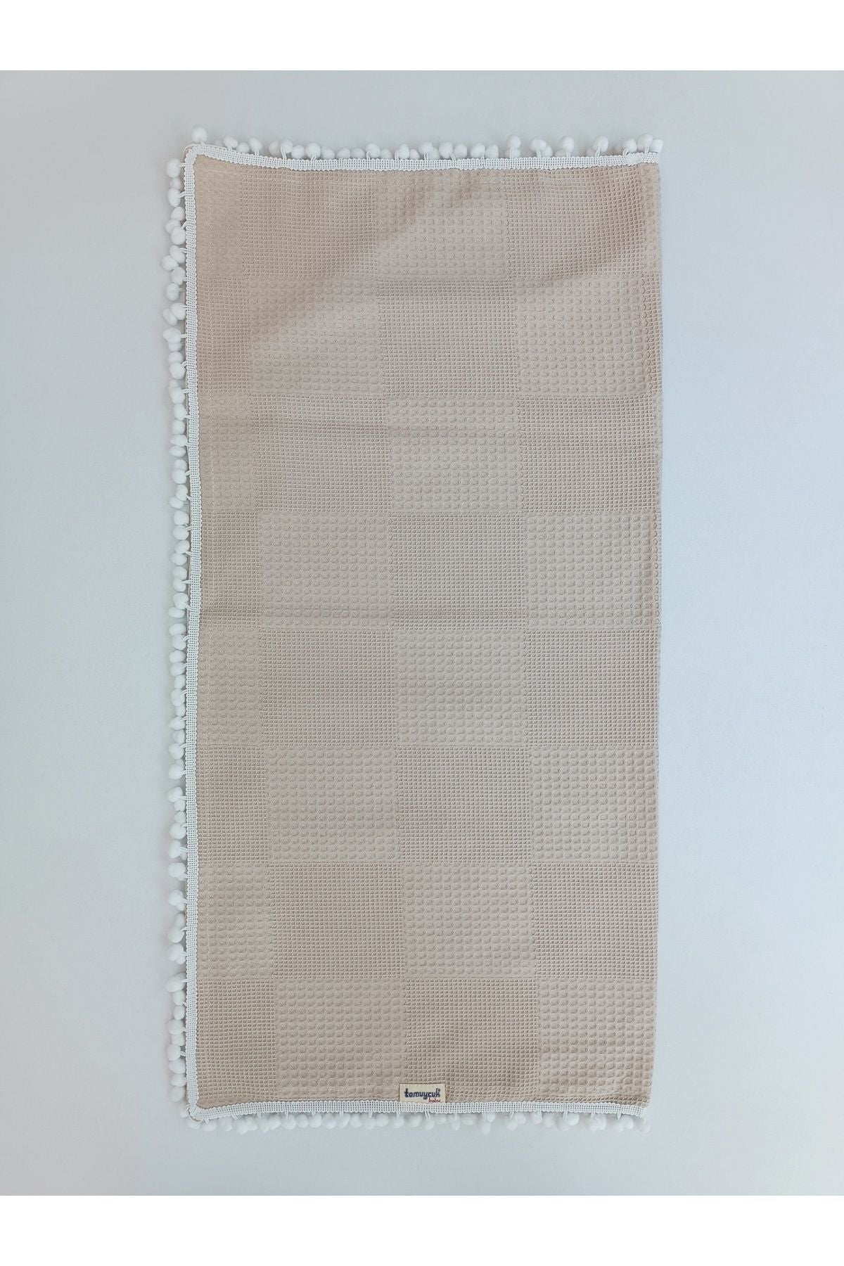 S.kahve Kız Erkek Bebek Battaniyesi Pike %100 Pamuklu Doğal Organik Uyku Çift Taraflı Örtü 86x86cm