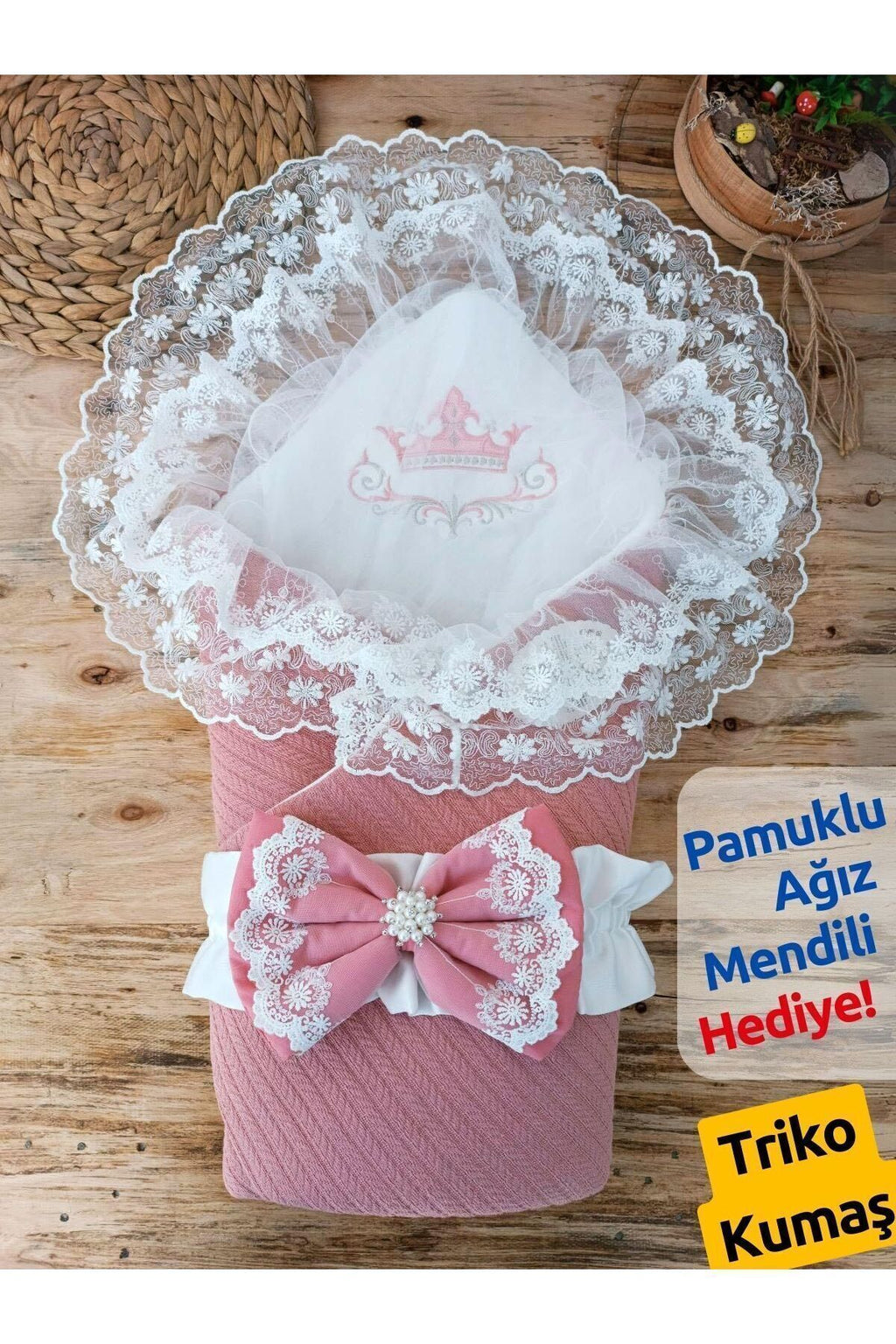 Triko Örgü Bebek Kundağı