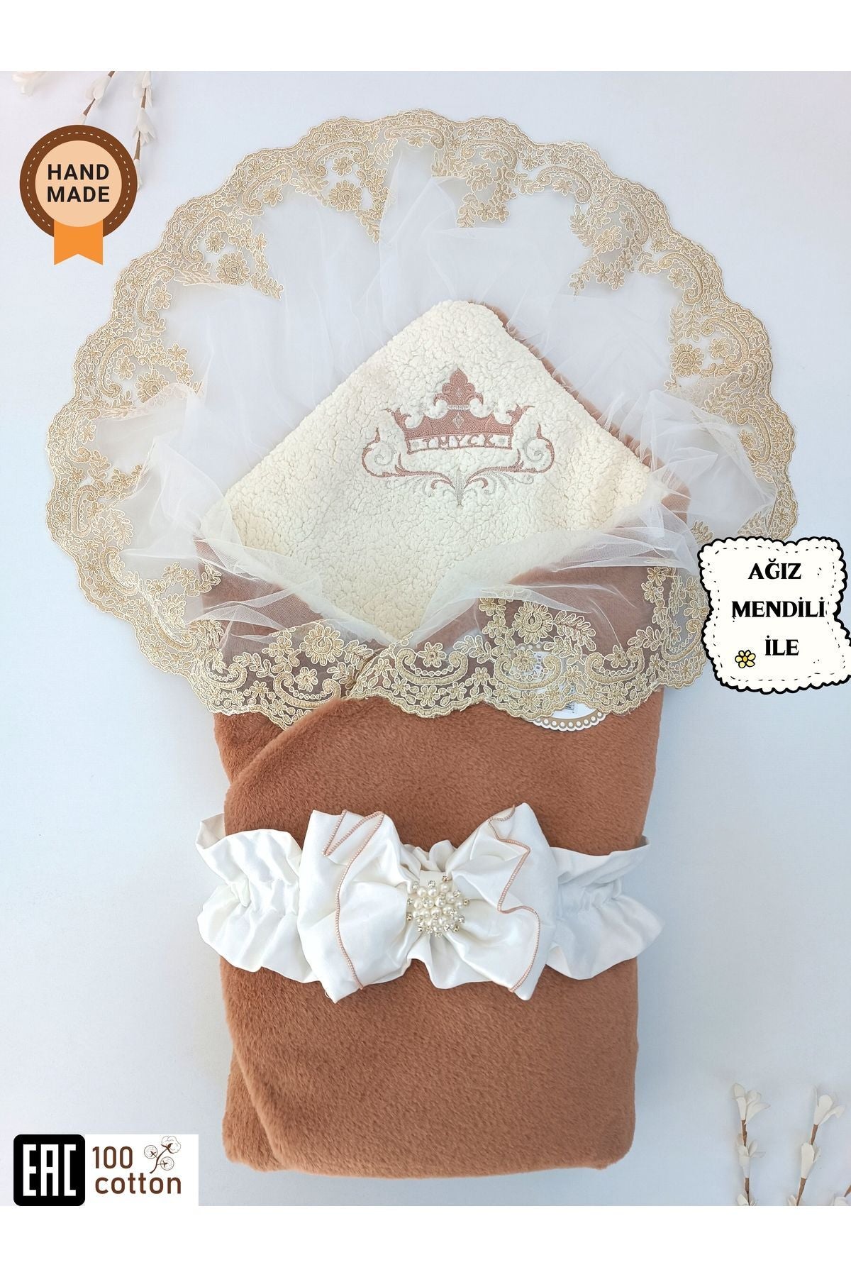 Kışlık Bebek Kundağı Unisex Bebek Dış Kundak Battaniyesi Hastane Çıkışı Kundak Battaniye