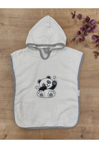 Panda Nakışlı Bebek Banyo Havlusu Pareo %100 Pamuklu Başlıklı Panço – Yumuşak Su Emici Hediyelik