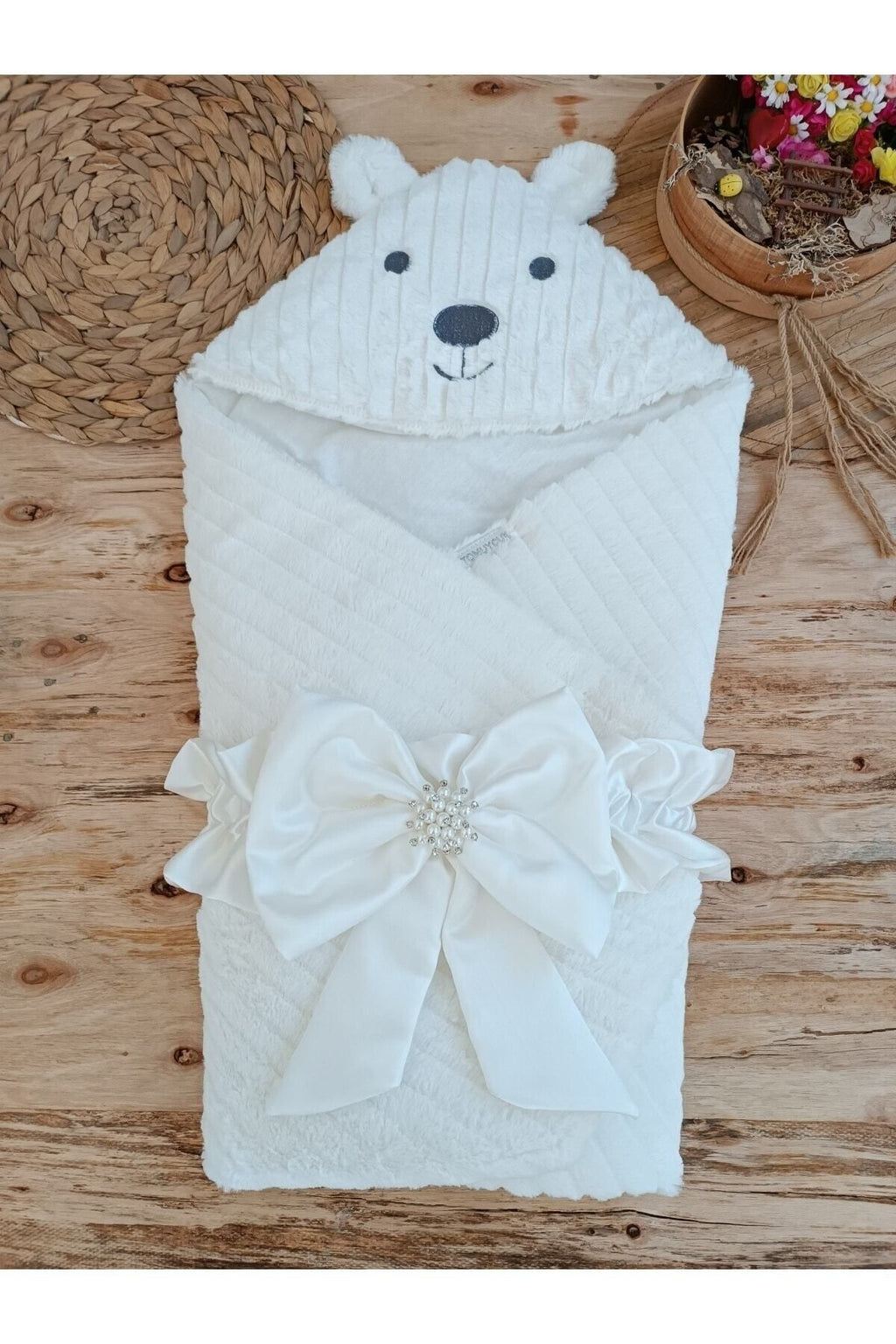 Kışlık Bebek Kundağı Unisex Bebek Dış Kundak Battaniyesi Hastane Çıkışı Kundak Battaniye