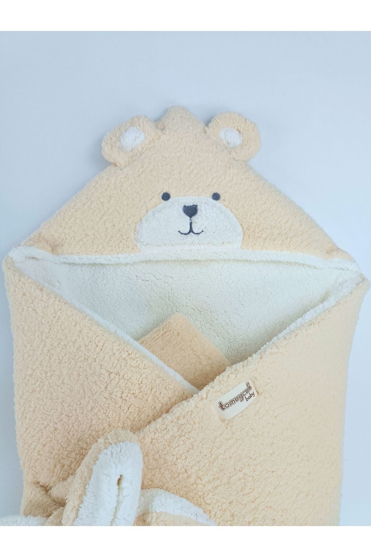 KIŞLIK KALIN KIZ ERKEK BEBEK BATTANİYESİ & DIŞ KUNDAK WELSOFT PELUŞ - AYICIK KULAKLI
