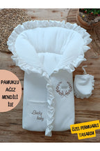 Bebek Battaniyesi Bebek Dış Kundağı Hastane Çıkışı Yenidoğan Özel Tasarım Hediyelik Unisex