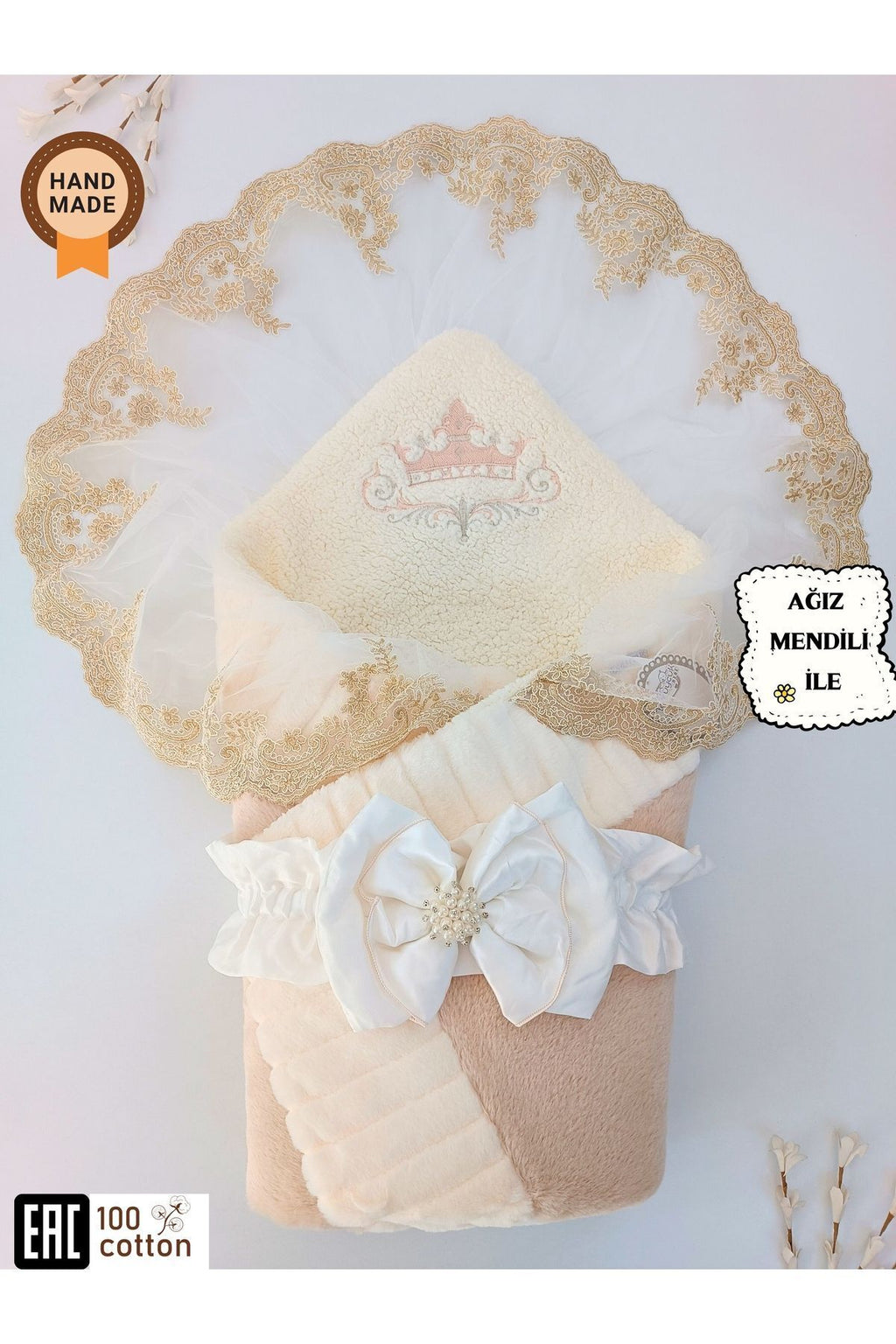 Kışlık Prizma Bebek Kundağı Unisex Bebek Dış Kundak Battaniyesi Hastane Çıkışı Kundak Battaniye