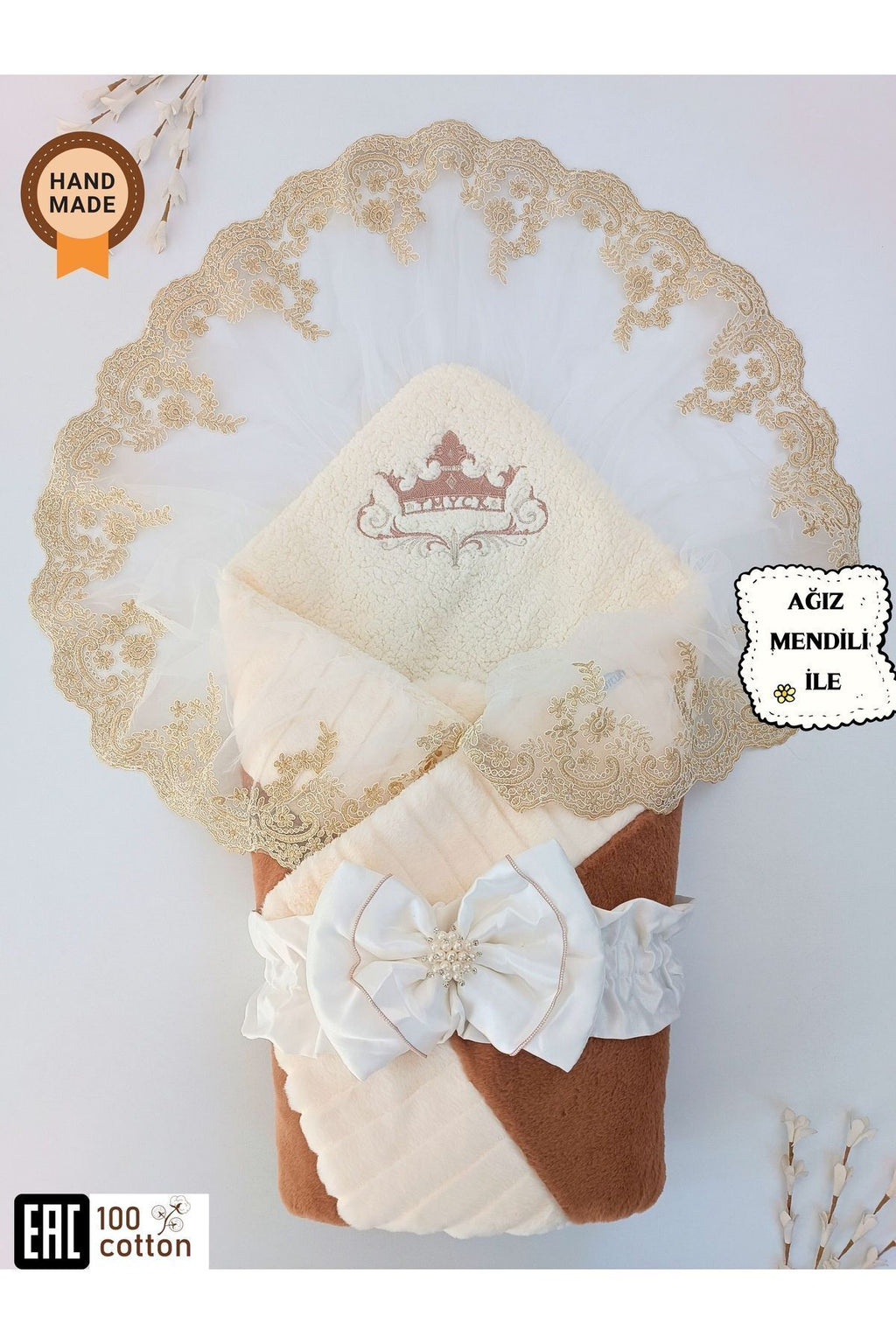 Kışlık Prizma Bebek Kundağı Unisex Bebek Dış Kundak Battaniyesi Hastane Çıkışı Kundak Battaniye