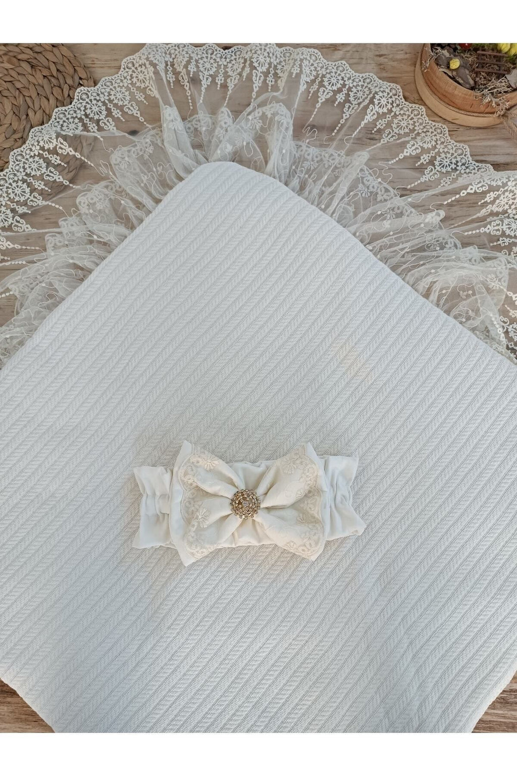 Triko Örgü Bebek Kundağı Unisex Bebek Dış Kundak Battaniyesi Hastane Çıkışı Kundak Battaniye