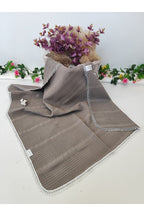 Kahve Pike Bebek Battaniyesi Doğal Organik Yaşam Örtüsü Çok Amaçlı Mevsimlik Yenidoğan 80x90 Cm