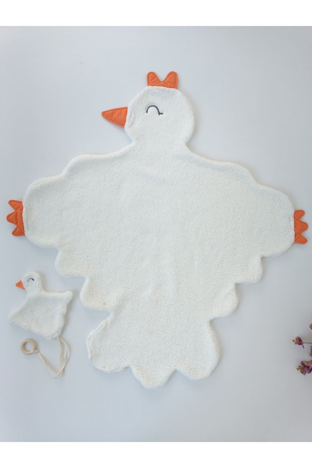 Anne Yumuşaklığında Wellsoft Peluş Bebek Battaniyesi – Kışlık Kuzu Kumaş Minik Kuş Örtü
