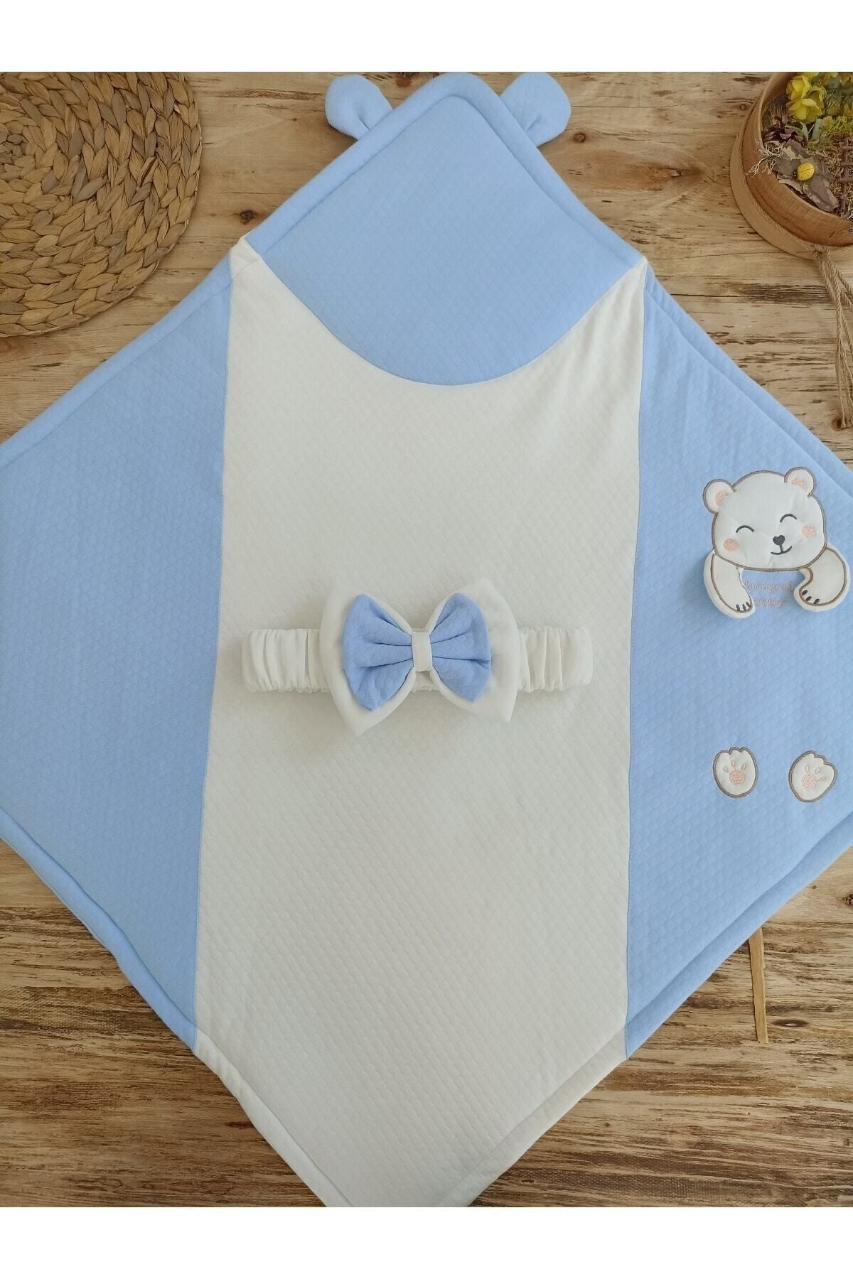 Bal Peteği Olimp Bebek Kundağı Unisex Bebek Dış Kundak Battaniyesi Hastane Çıkışı Kundak Battaniye