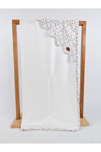 %100 Pamuklu Başlıklı Kız Bebek Battaniyesi Tek Katlı Mevsimlik Puset Örtüsü Yenidoğan 90x90cm
