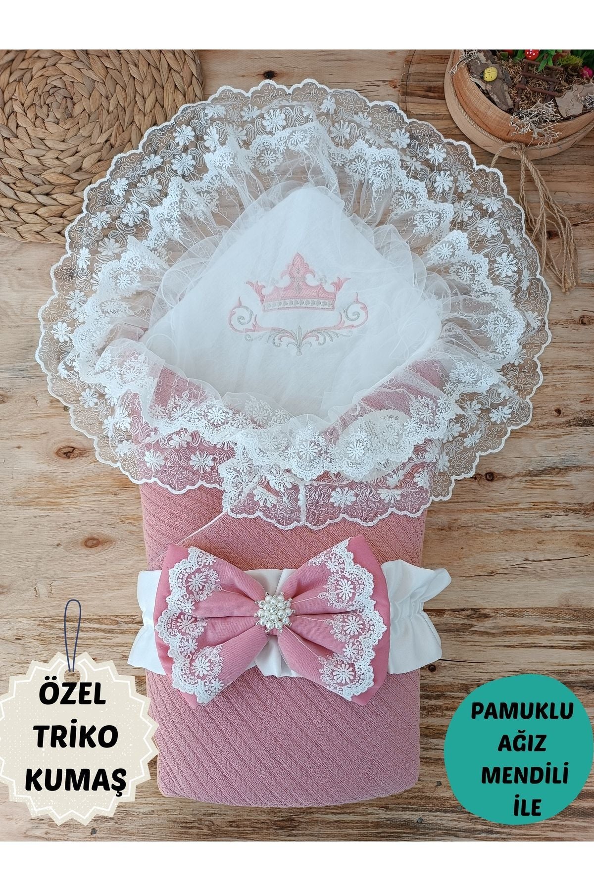 Triko Örgü Bebek Kundağı
