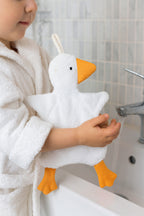 Sevimli Ördek Bebek & Çoçuk Havlu Banyo El Yüz Havlusu - Temizlik Kuruluma Bezi / Uyku Arkadaşı
