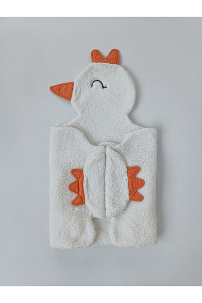 Anne Yumuşaklığında Wellsoft Peluş Bebek Battaniyesi 120x120 – Kışlık Kuzu Kumaş Minik Kuş Örtü