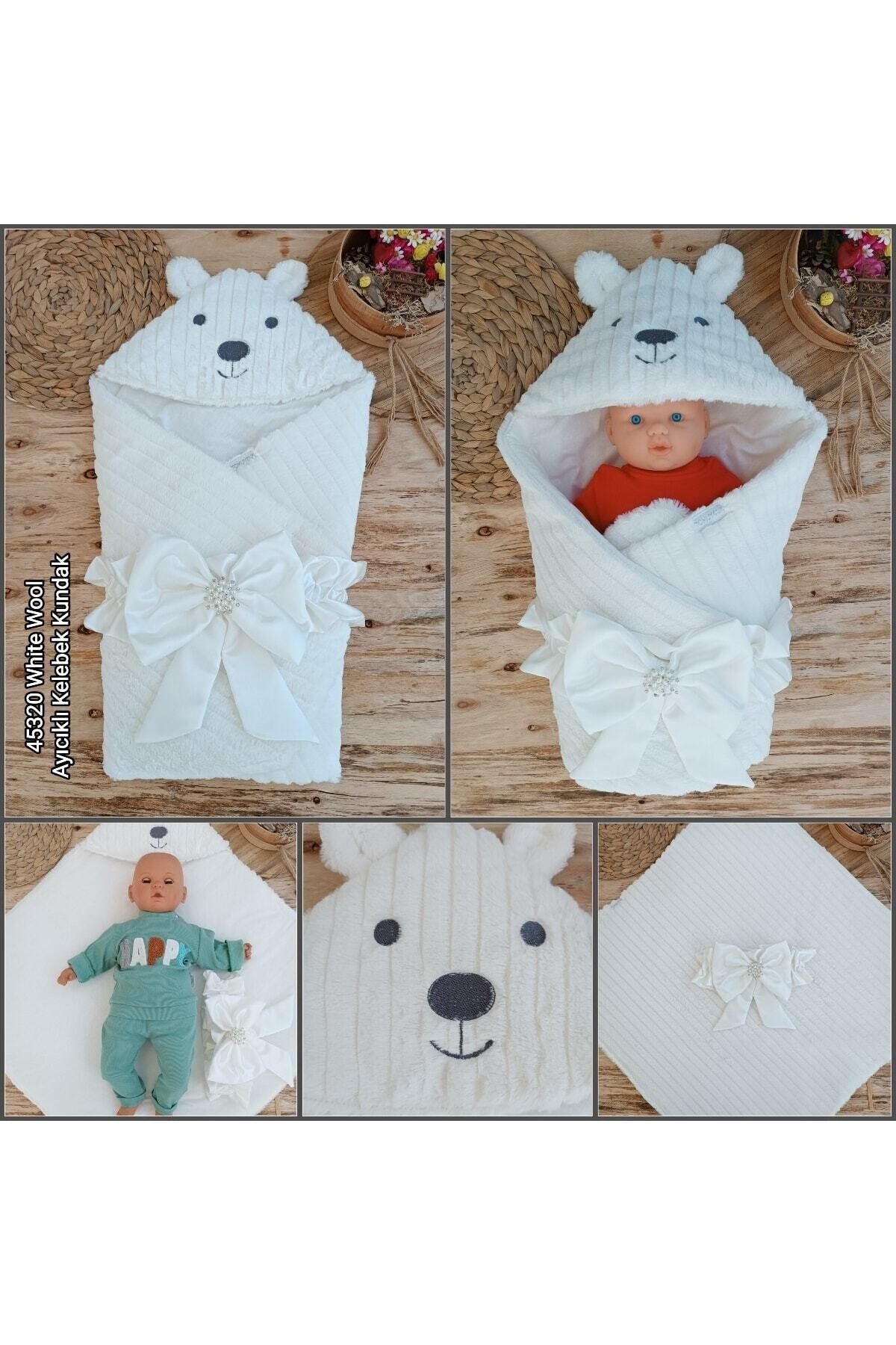 Kışlık Bebek Kundağı Unisex Bebek Dış Kundak Battaniyesi Hastane Çıkışı Kundak Battaniye
