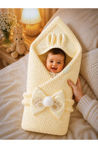 Kız Erkek Bebek Battaniyesi Kışlık %100 Pamuklu Dış Kundak Yenidoğan Hastane Çıkışı Örtü