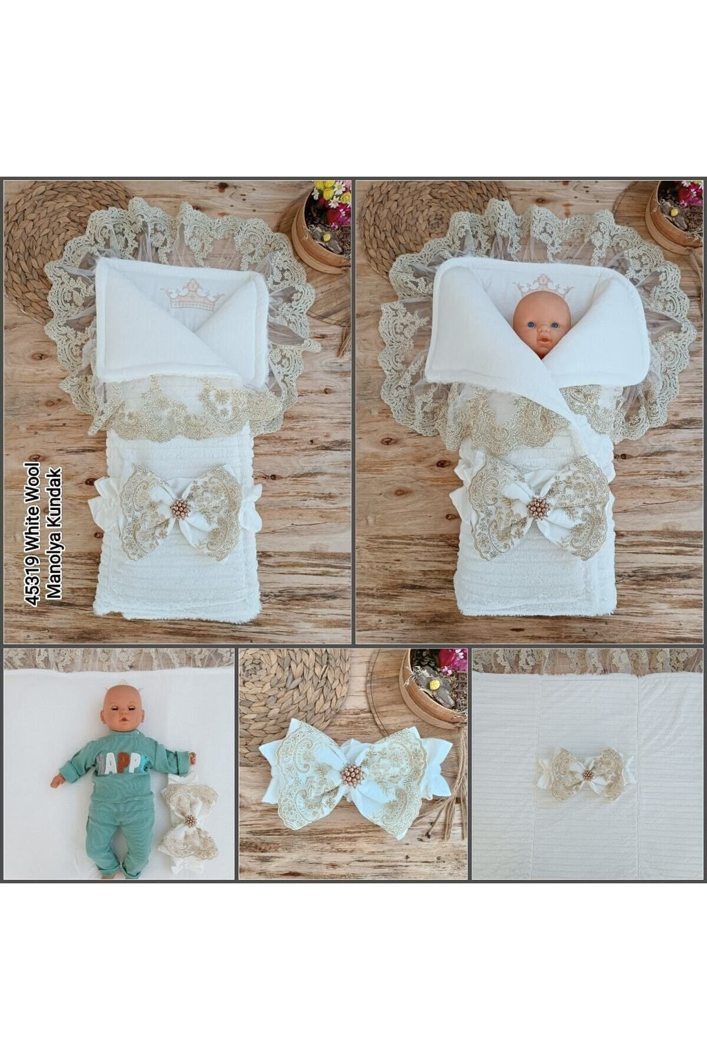 Kışlık Bebek Kundağı Unisex Bebek Dış Kundak Battaniyesi Hastane Çıkışı Kundak Battaniye