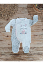 Pamuklu Tavşanlı Kız Bebek Tulumu