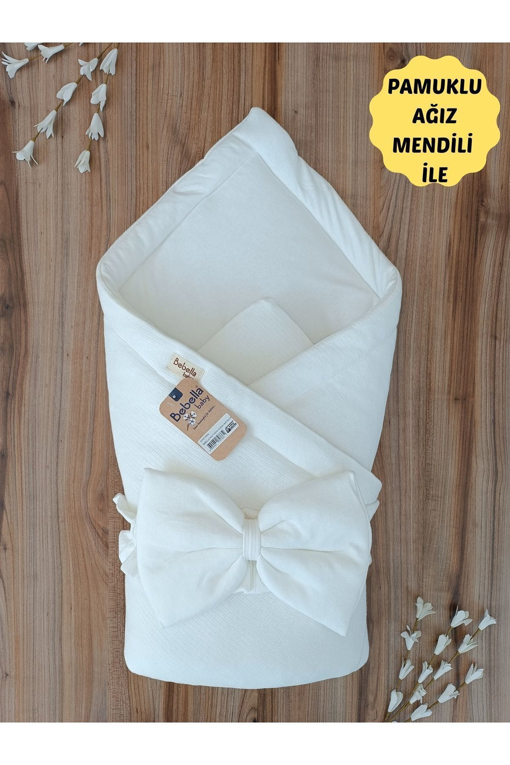 %100 Pamuklu Bebek Kundak Battaniyesi – Unisex