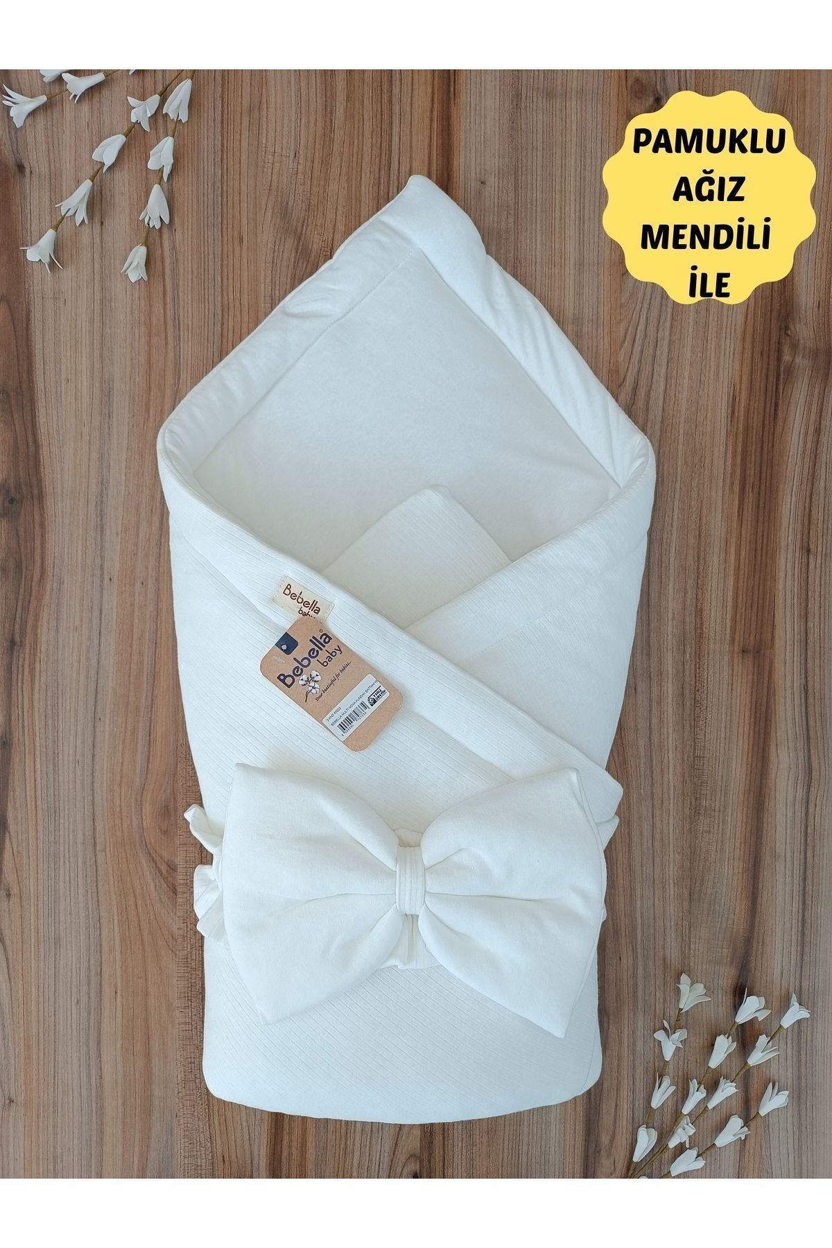 %100 Pamuklu Bebek Kundak Battaniyesi – Unisex