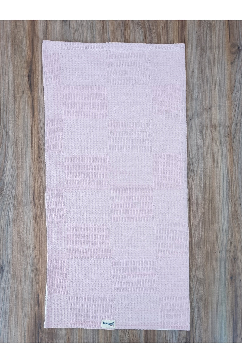 Pembe Kız Erkek Bebek Battaniyesi Pike %100 Pamuklu Doğal Organik Uyku Çift Taraflı Örtü 86x86cm