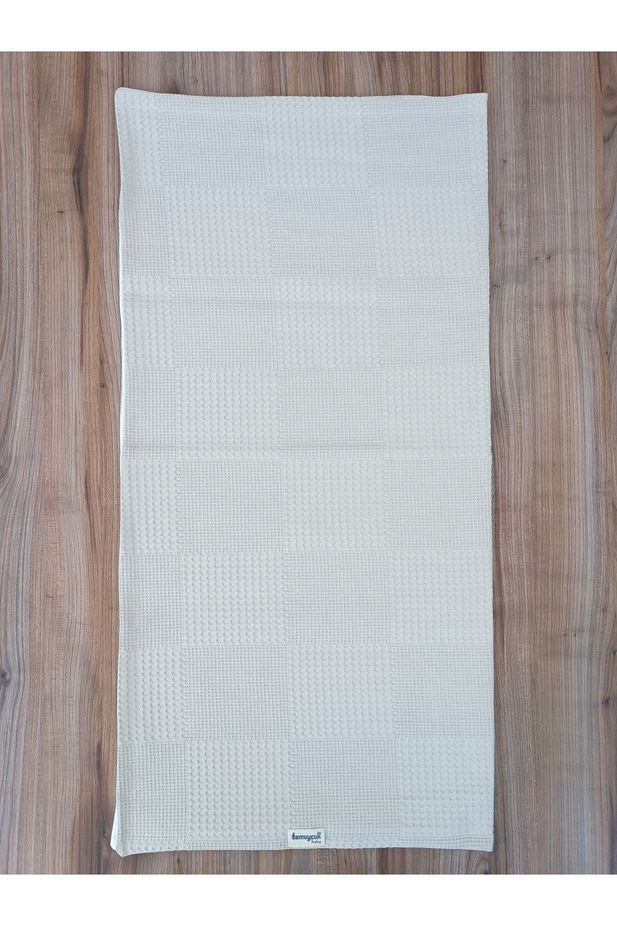 S.kahve Kız Erkek Bebek Battaniyesi Pike %100 Pamuklu Doğal Organik Uyku Çift Taraflı Örtü 86x86cm