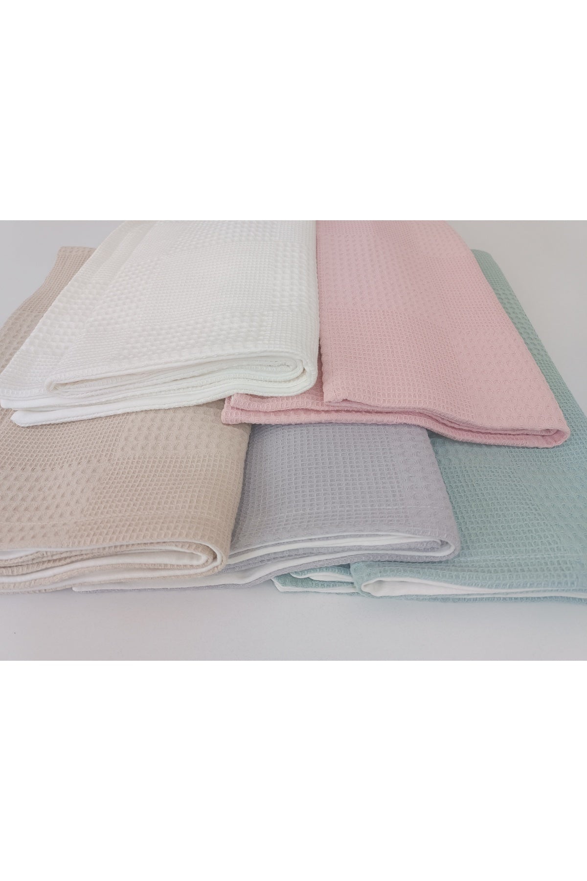 Ekru Kız Erkek Bebek Battaniyesi Pike %100 Pamuklu Doğal Organik Uyku Çift Taraflı Örtü 86x86cm