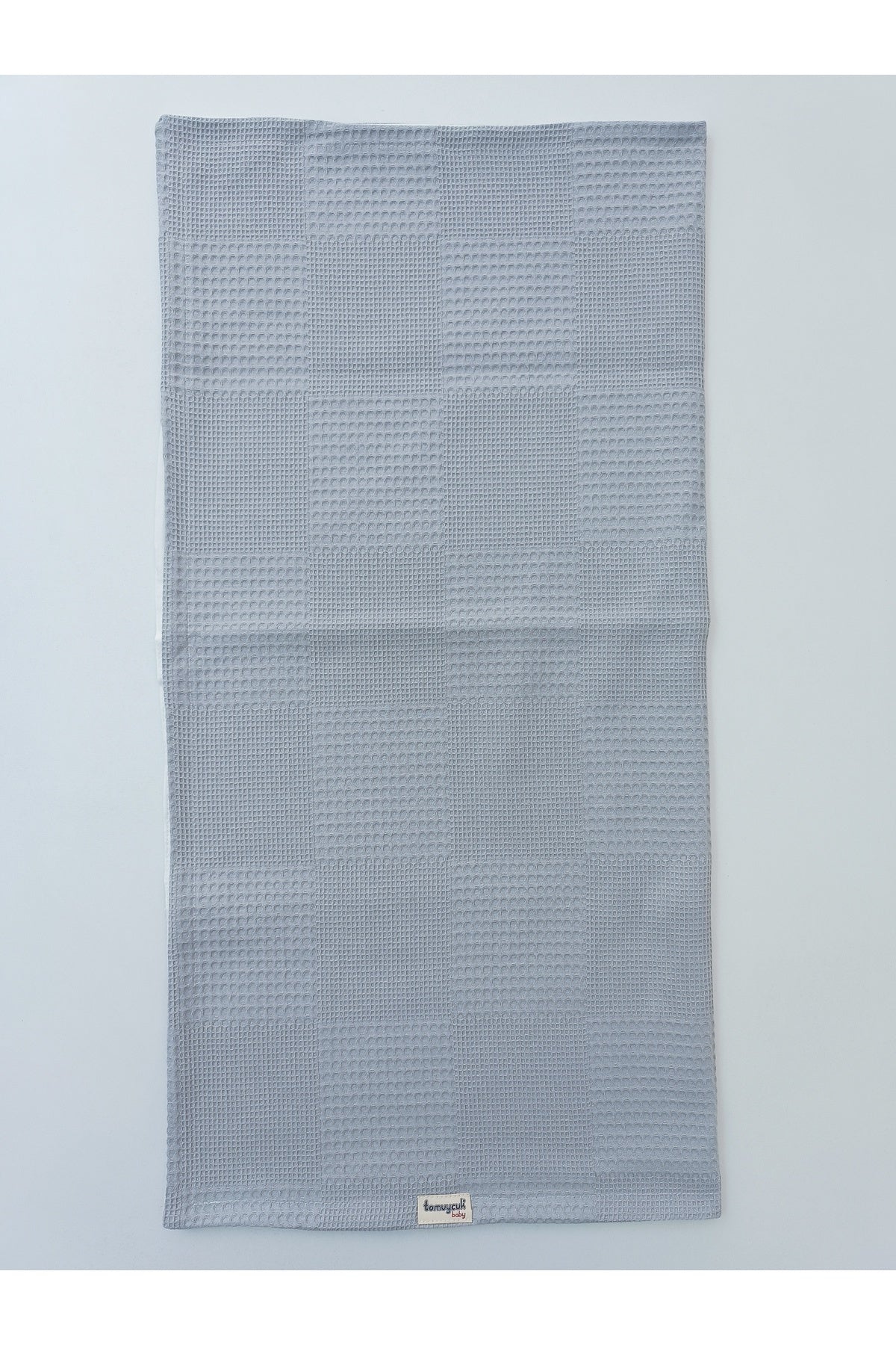 Gri Kız Erkek Bebek Battaniyesi Pike %100 Pamuklu Doğal Organik Uyku Çift Taraflı Örtü 86x86cm